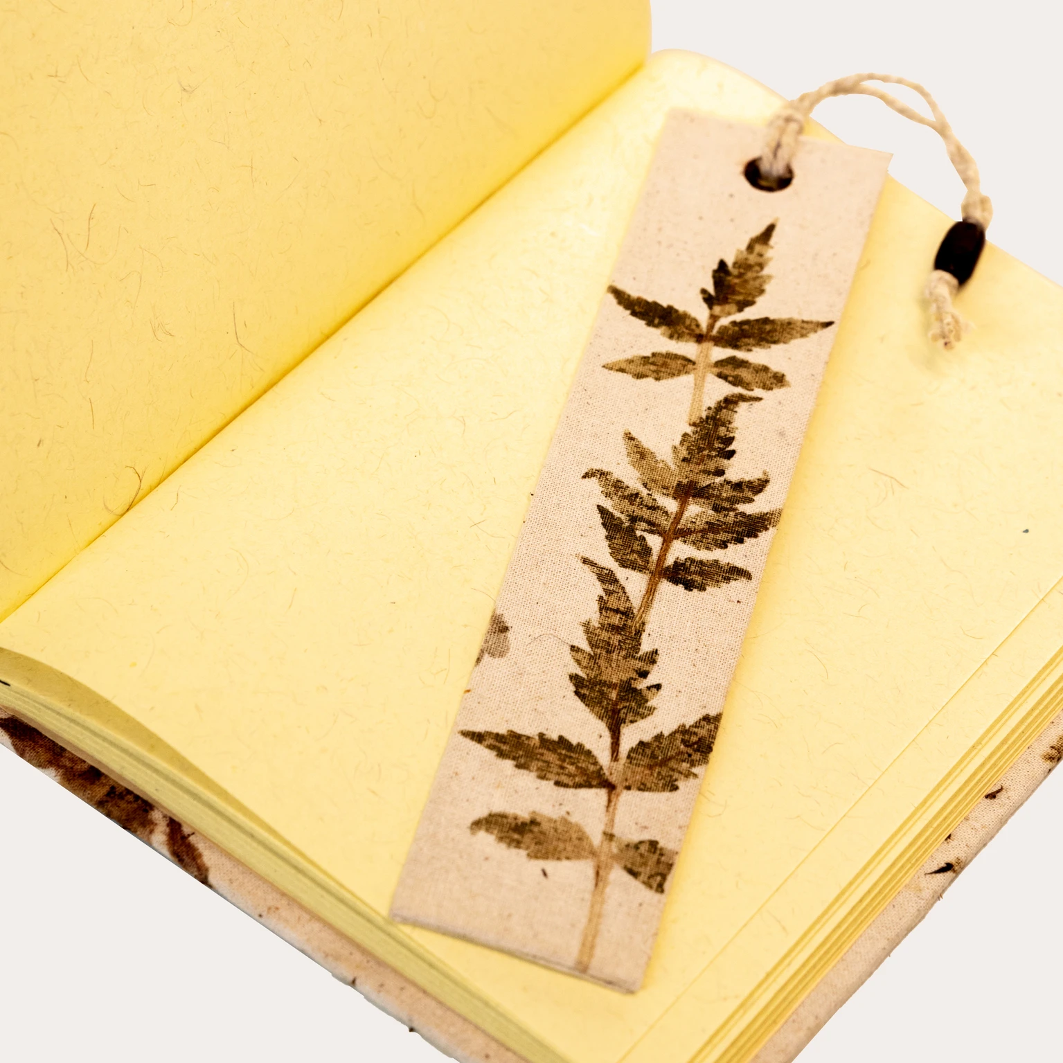 Eco-print bookmark