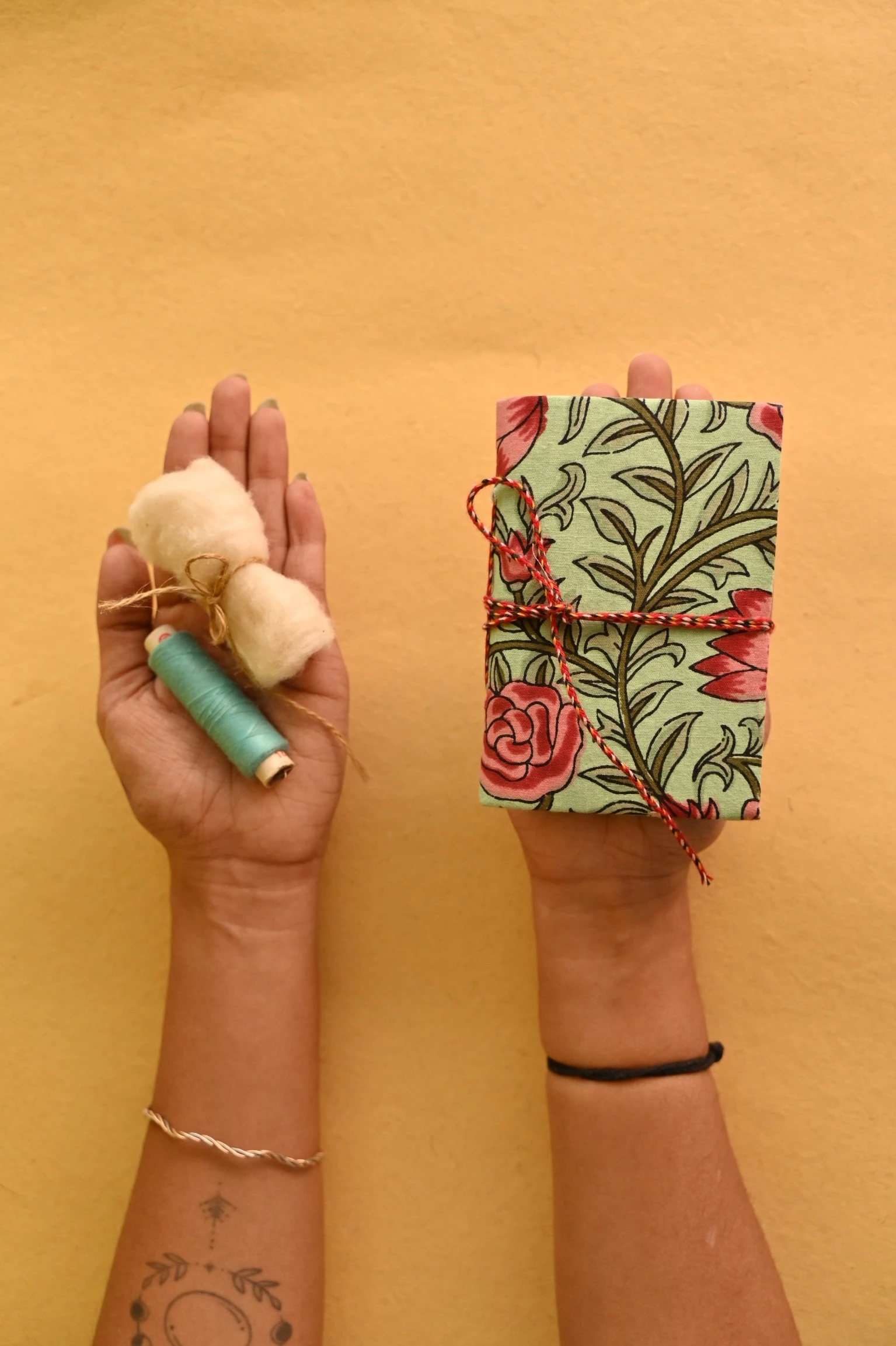 Handblock handmade paper small diary